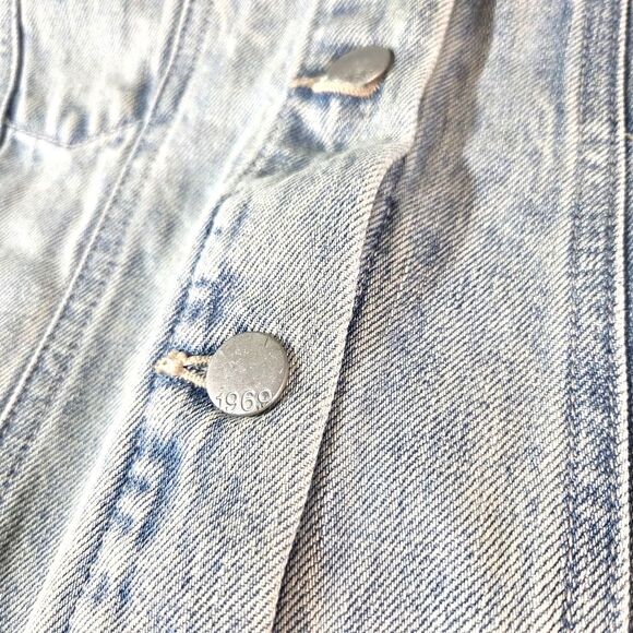 Womem's GAP 1969 Blue Cotton Denim Button Up Jacket Size XS - Picture 10 of 11